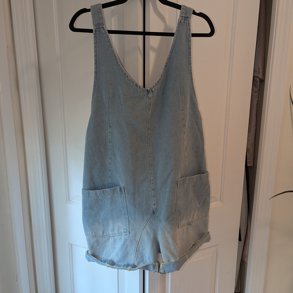Light Blue Denim Overalls - Picture 1 of 2